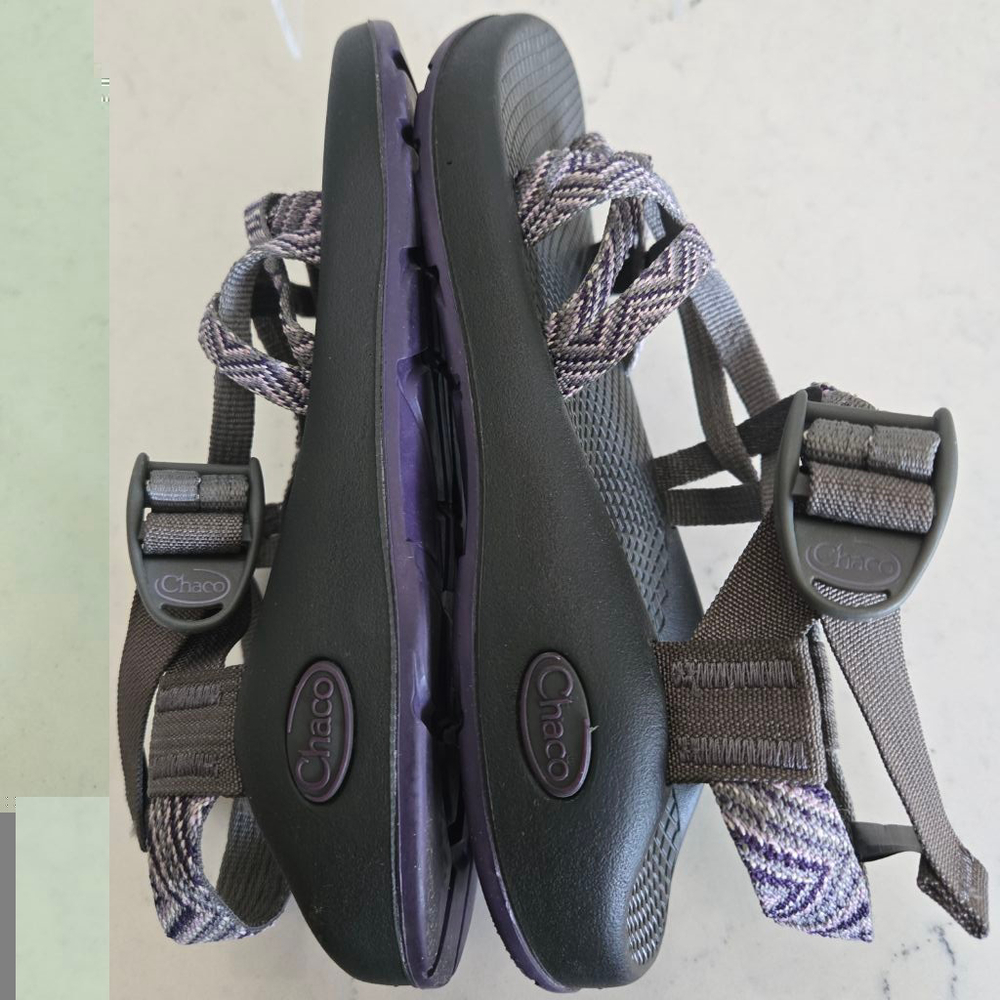 Women's Chaco Sandals Size 6 Purple and Gray - Picture 4 of 10